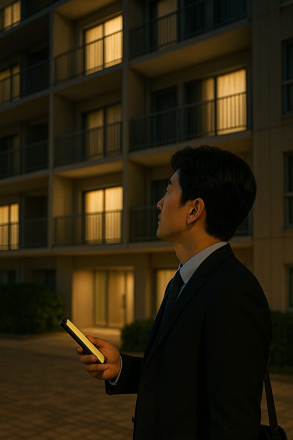 タイ人美女の裏風俗マンションに到着して連絡いれる